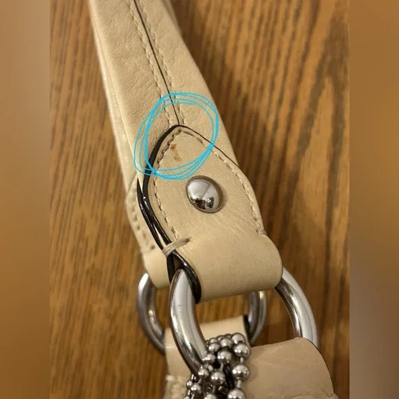 Coach Tan Leather Shoulder Bag - Picture 6 of 14